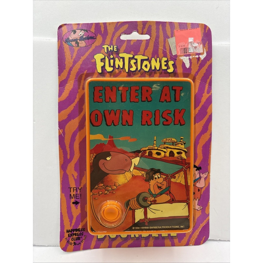 NEW Flintstones 1994 Happiness Express Battery Operated Doorbell Fred Flintstone